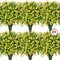 24 Bundles Artificial Flowers for Outdoors, UV Resistant Eucalyptus Fake Flowers Shrubs Greenery Plastic Plants for Garden Porch Window Box Farmhouse Indoor Home Decor, Yellow